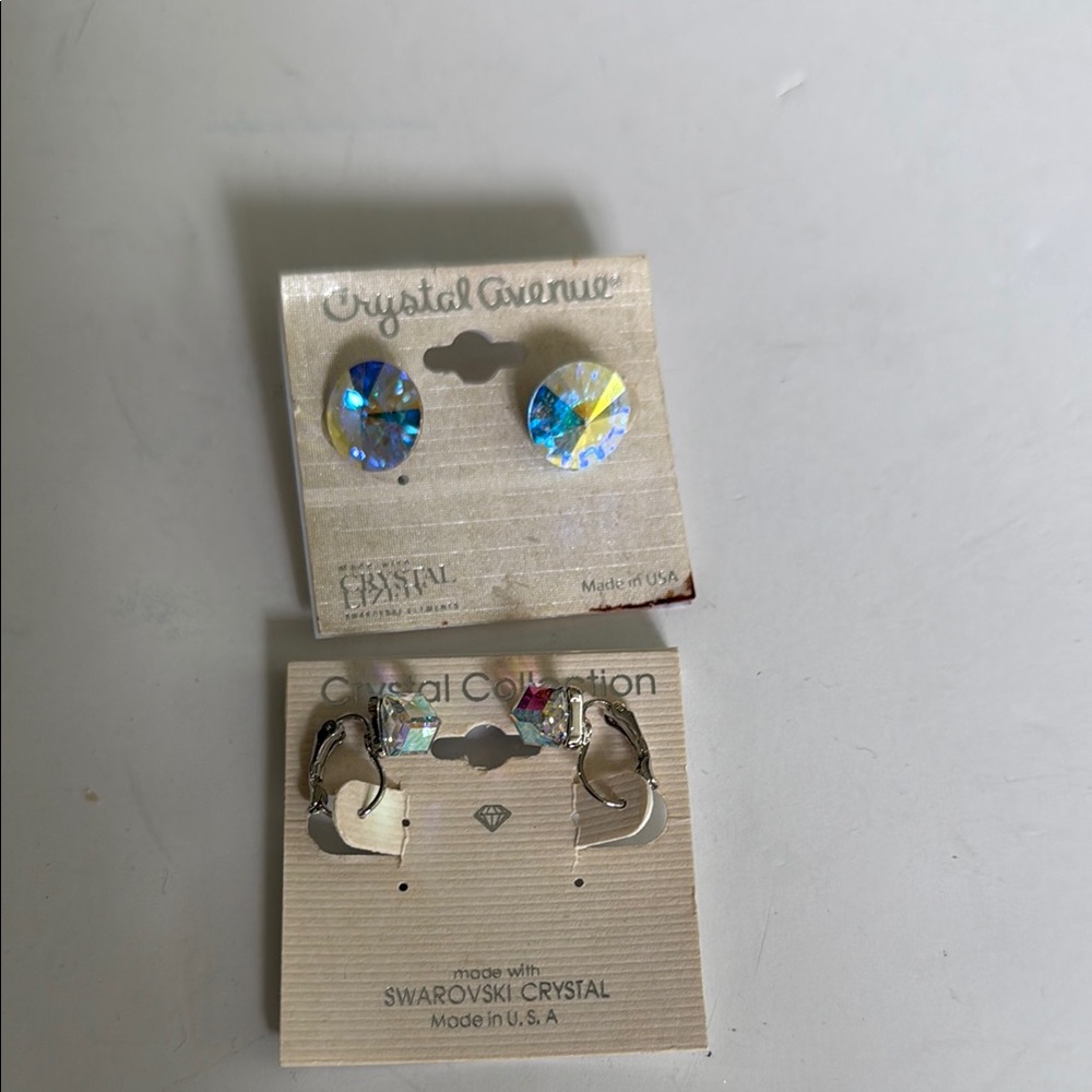 Crystal Avenue Earrings Set with Swarovski Crystals